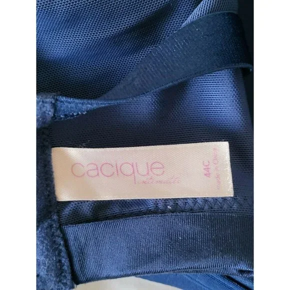 Cacique Wire Free Lightly Lined T-Shirt Bra blue Size 44C - Picture 6 of 8